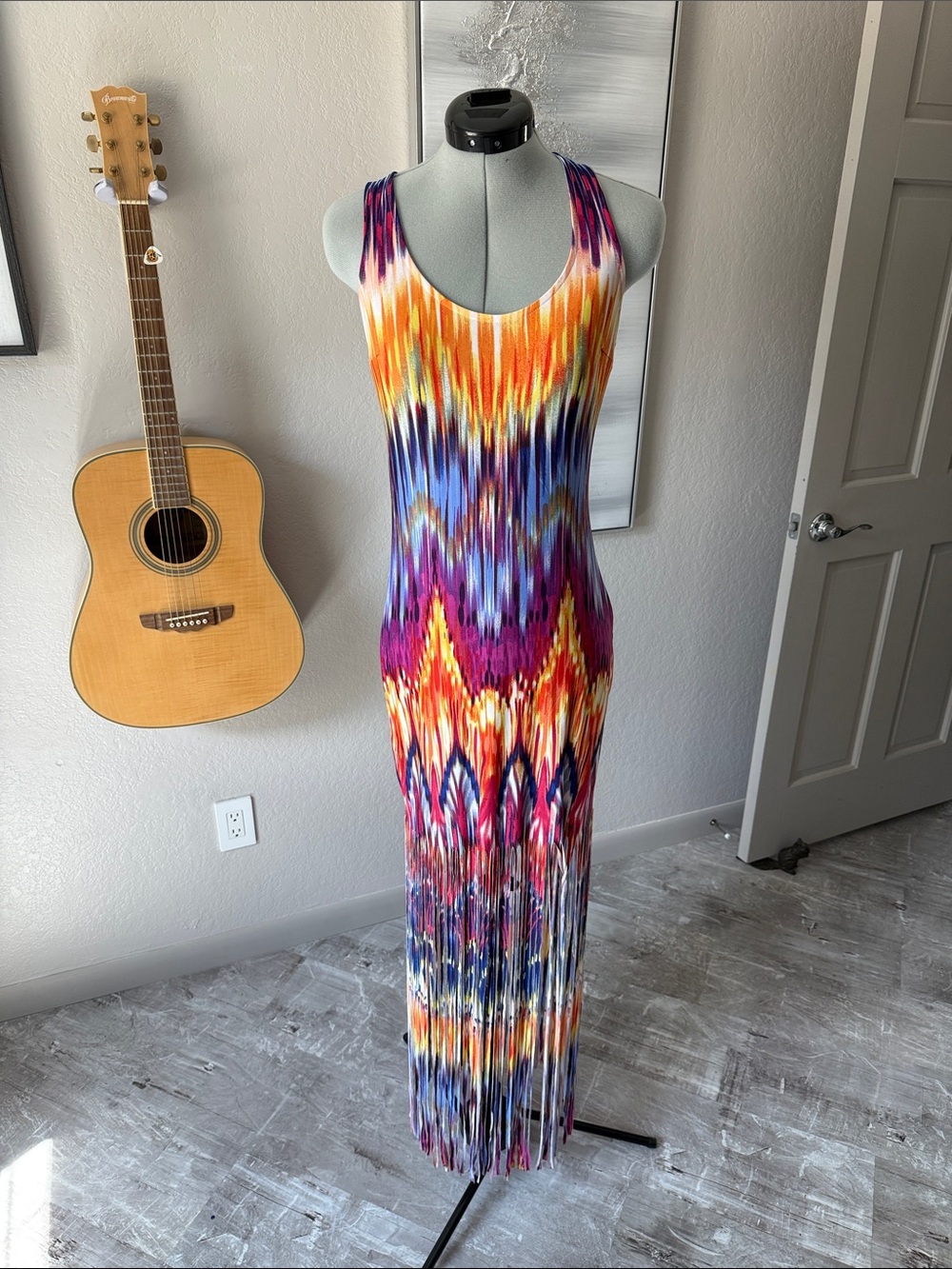 Vibrant Multicolor Sleeveless Maxi Dress